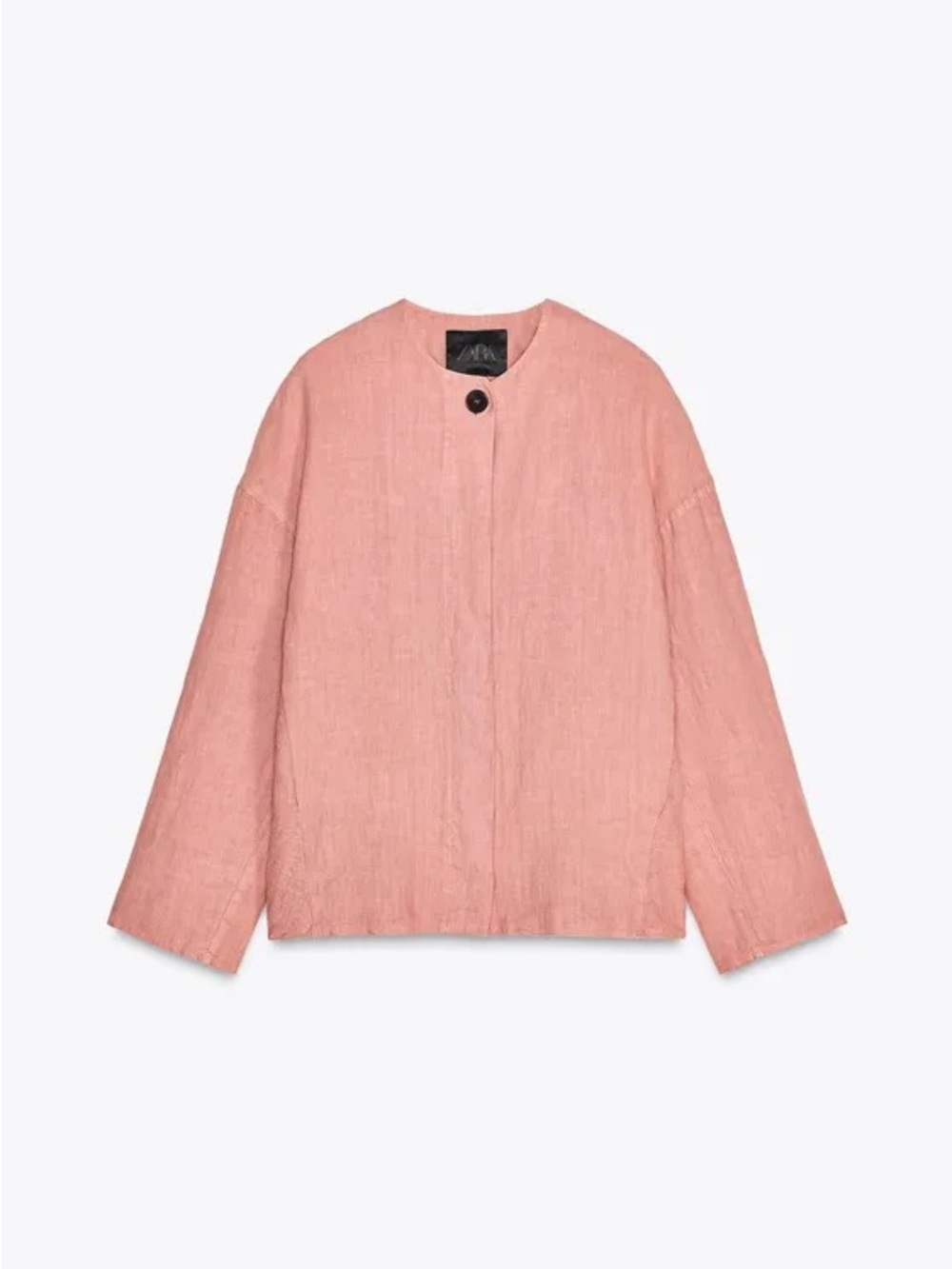 Women’s Lightweight Dust Pink Oversided Bomber - Picture 3 of 15